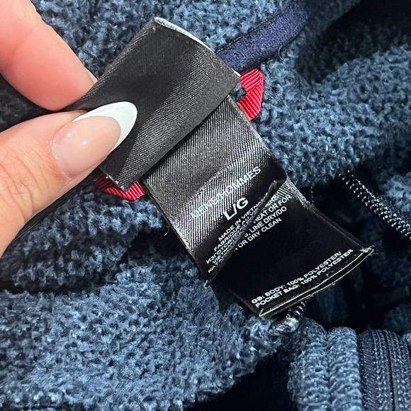 The North Face Blue Full Zip Men's Sweater Large - Picture 3 of 5